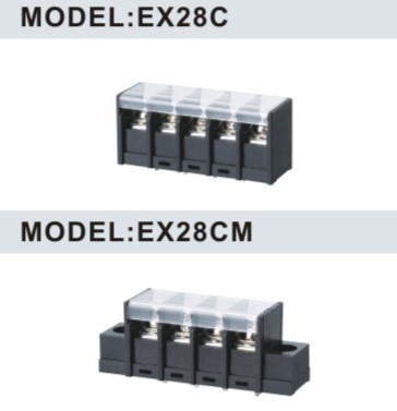 EX28C/EX28CM 7.62mm barrier strip terminal block
